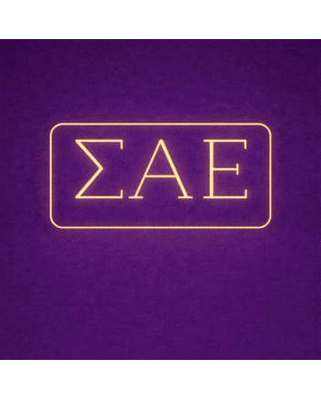 Sigma Alpha Epsilon ΣΑΕ LED Neon Sign for Brotherhood Events and Fraternity Decor