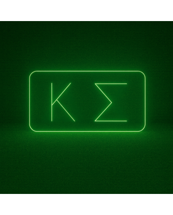 Kappa Sigma ΚΣ LED Neon Sign Ideal for Campus Pride and Fraternity Decor