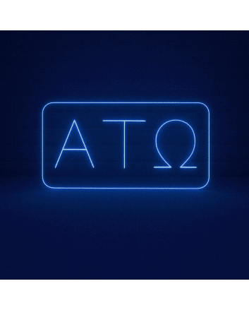 Alpha Tau Omega ΑΤΩ LED Neon Sign Showcasing Brotherhood and Fraternity Values