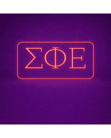 Sigma Phi Epsilon ΣΦΕ LED Neon Sign Celebrating Brotherhood and Wisdom