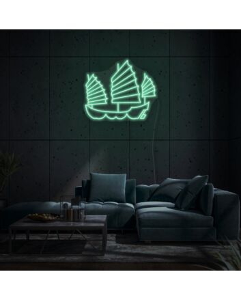 Turtle ship LED neon sign