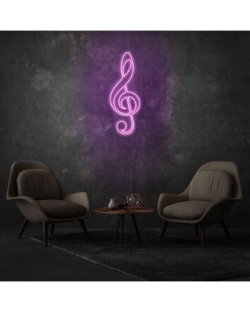 Clef LED Neon Sign