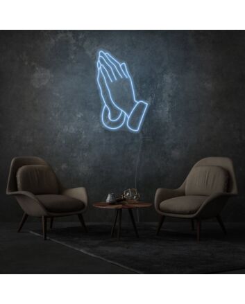 Hands In Prayer LED Sign
