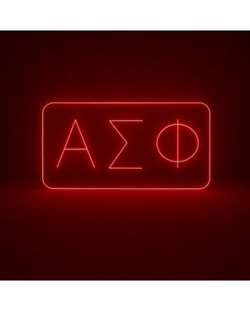 Alpha Sigma Phi ΑΣΦ LED Neon Sign Celebrating Brotherhood and Leadership