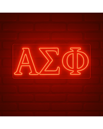 Alpha Sigma Phi ΑΣΦ LED Neon Sign Celebrating Brotherhood and Tradition
