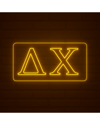Delta Chi ΔΧ LED Neon Sign Celebrating Brotherhood and Leadership