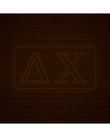 Delta Chi ΔΧ LED Neon Sign Celebrating Brotherhood and Leadership