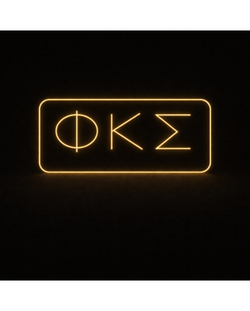 Phi Kappa Sigma ΦΚΣ LED Neon Sign Celebrating Brotherhood and Tradition