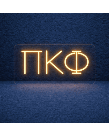 Pi Kappa Phi ΠΚΦ LED Neon Sign Celebrating Brotherhood and Service