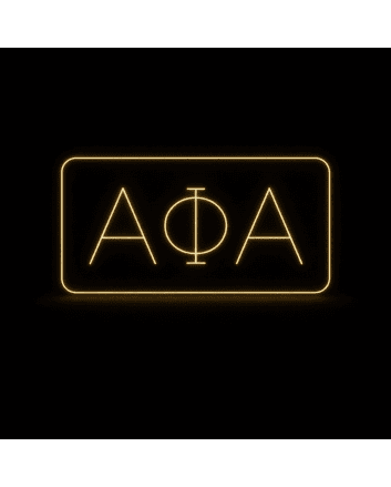 Alpha Phi Alpha ΑΦΑ LED Neon Sign Celebrating Brotherhood and Leadership