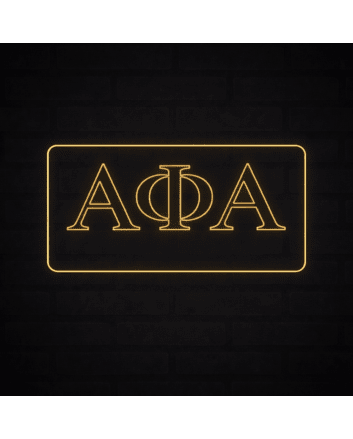 Alpha Phi Alpha ΑΦΑ LED Neon Sign Celebrating Brotherhood and Excellence