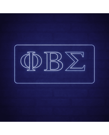 Phi Beta Sigma ΦΒΣ LED Neon Sign Celebrating Brotherhood and Service