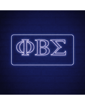 Phi Beta Sigma ΦΒΣ LED Neon Sign Celebrating Brotherhood and Service