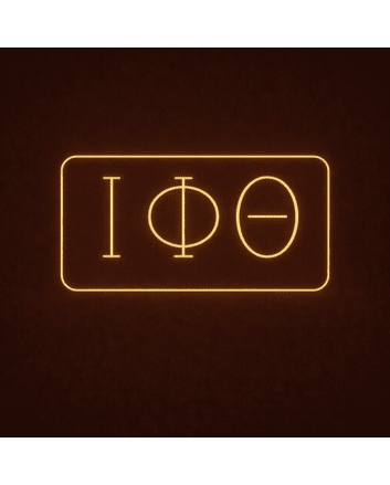 Iota Phi Theta ΙΦΘ LED Neon Sign Celebrating Brotherhood and Perseverance