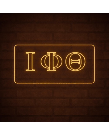 Iota Phi Theta ΙΦΘ LED Neon Sign Celebrating Brotherhood and Leadership