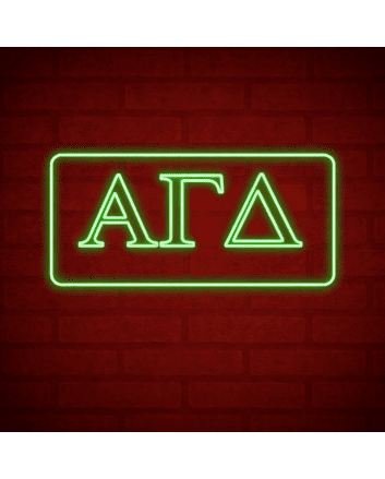 Alpha Gamma Delta ΑΓΔ LED Neon Sign Celebrating Sisterhood and Purpose