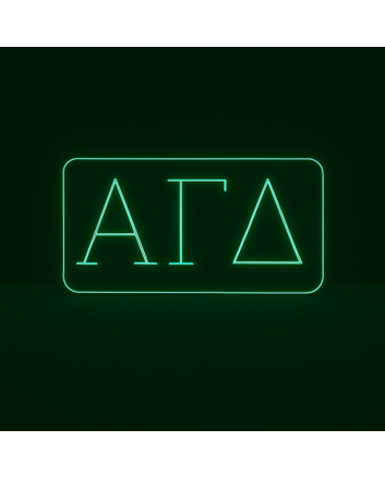 Alpha Gamma Delta ΑΓΔ LED Neon Sign Celebrating Sisterhood and Leadership