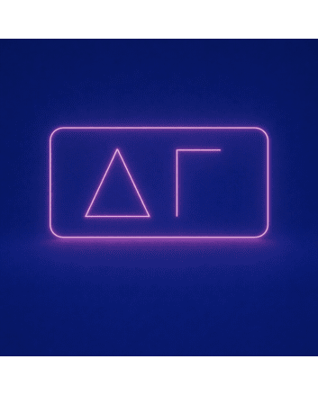 Delta Gamma ΔΓ LED Neon Sign Celebrating Sisterhood and Service