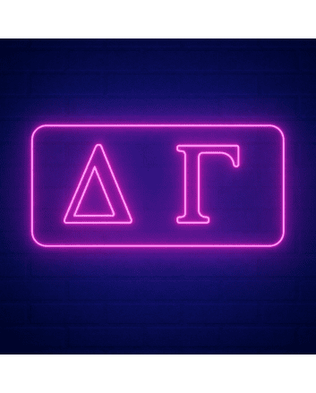 Delta Gamma ΔΓ LED Neon Sign Celebrating Sisterhood and Friendship