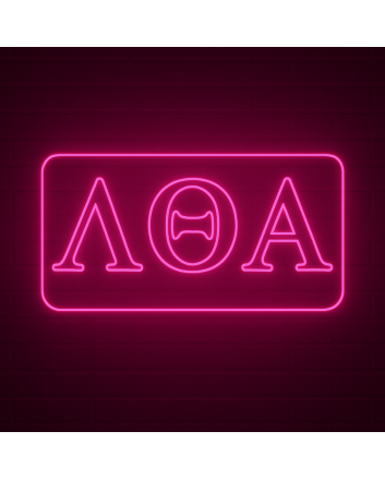 Lambda Theta Alpha ΛΘΑ LED Neon Sign Celebrating Sisterhood and Culture