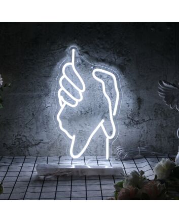 Two holding hands LED neon sign