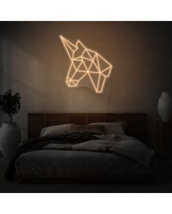 Geometric Unicorn LED Neon Sign