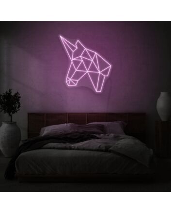 Geometric Unicorn LED Neon Sign
