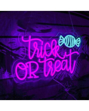 Halloween Trick or Treat Decorative Neon Lights