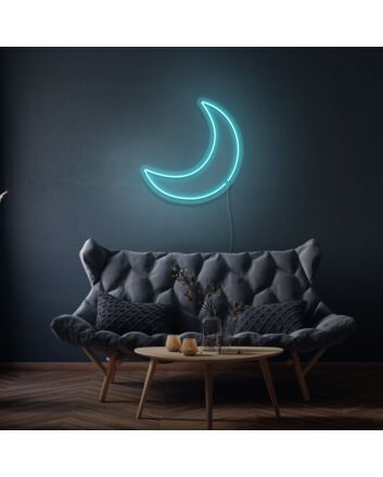 Crescent Moon LED Neon Sign