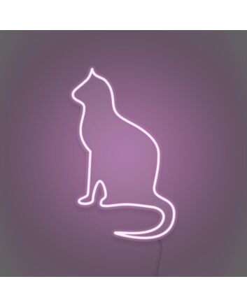 Cat silhouette LED neon sign