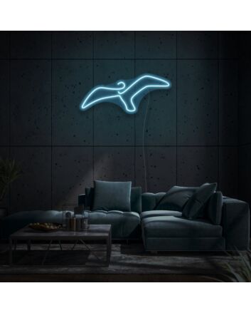 Minimalist Seagull LED Light Sign