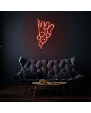 Peeking Bunny LED Neon Sign