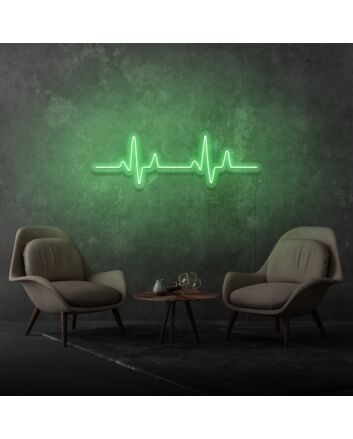 Aesthetic neon heartbeat light