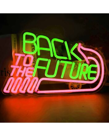 BACK TO THE FUTURE Font Decorative Neon Sign