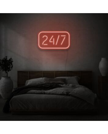 24/7 Neon Sign Always On, Always Bright