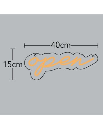 Open Neon Sign Welcoming Glow for All
