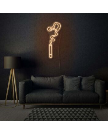 Cigarette Smoke Neon Edgy and Atmospheric