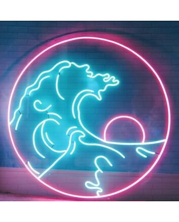 Sea Sun Waves Neon Sign