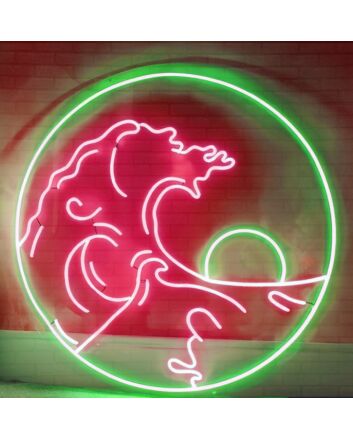 Sea Sun Waves Neon Sign