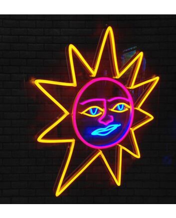 Sun Grandpa Avatar Neon Sign