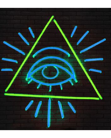 Eye of the Pyramid wall decor neon sign