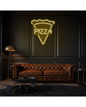 Customize Vertical Pizza Neon Personalized Pizzeria Decor
