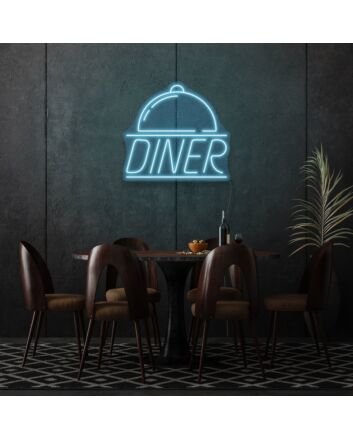 Customize Diner Neon Lettering Classic American Diner Feel