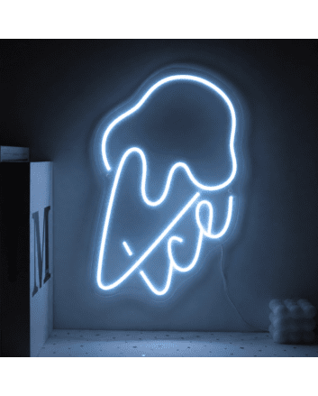 Ice Cream with Neon Sweet Treats and Delight