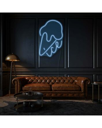 Ice Cream with Neon Sweet Treats and Delight