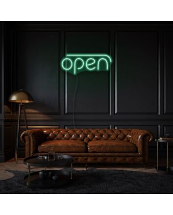 Customize Open Neon Sign Inviting and Accessible