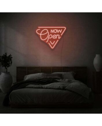 Customize Now Open Lettering Neon Welcoming New Beginnings