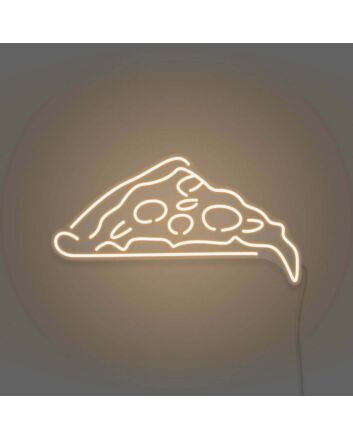 Pizza Slice Neon Celebrating a Slice of Joy