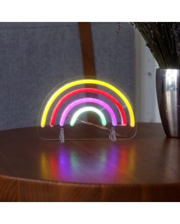 Rainbow Neon Spectrum of Hope and Diversity