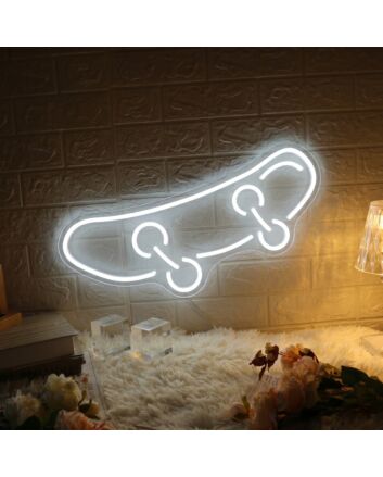 Skateboard Neon Symbol of Youth and Rebellion